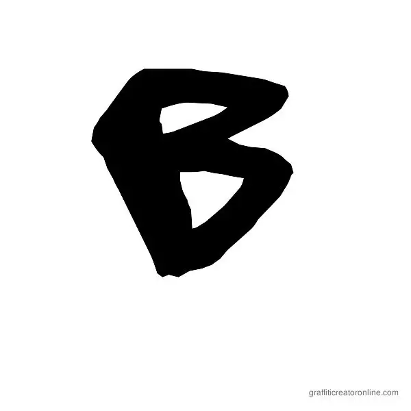 08 Underground Font Alphabet B