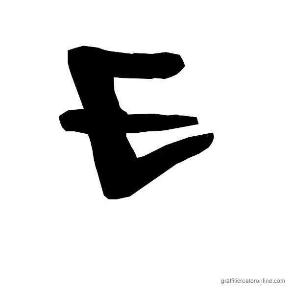 08 Underground Font Alphabet E