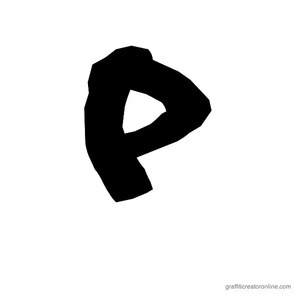 08 Underground Font Alphabet P