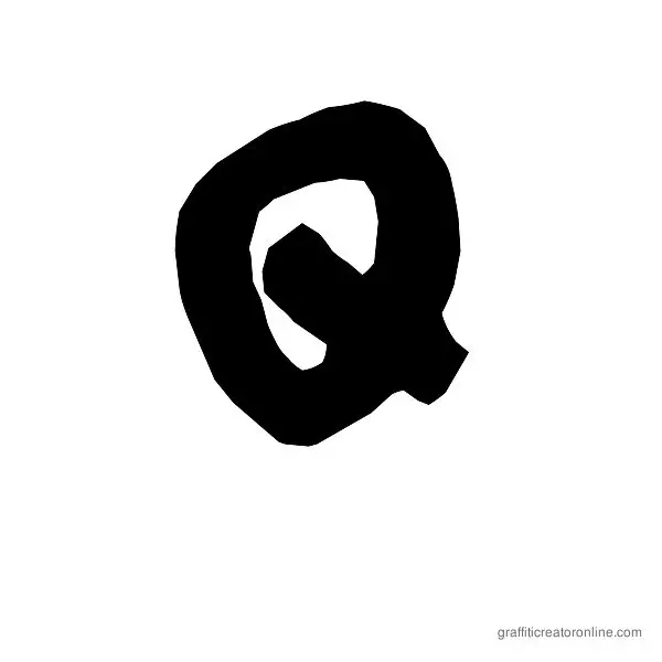 08 Underground Font Alphabet Q