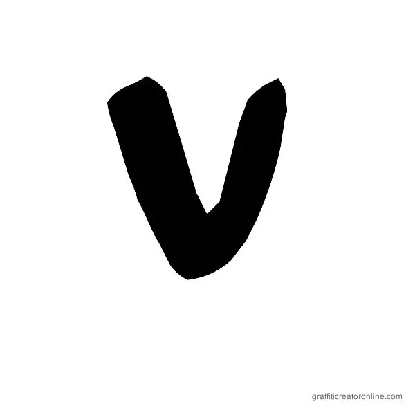 08 Underground Font Alphabet V