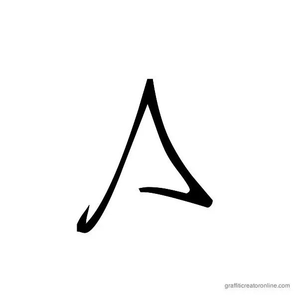 Barrakuda Font Alphabet A