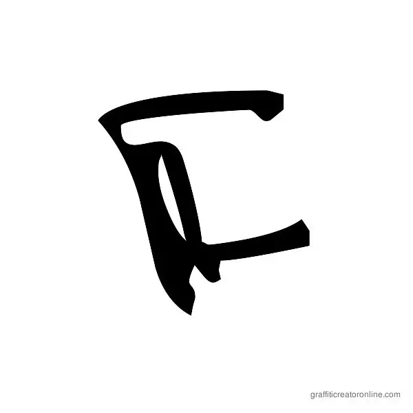 Barrakuda Font Alphabet F