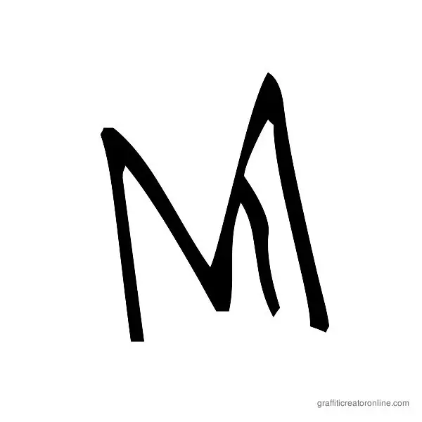 Barrakuda Font Alphabet M