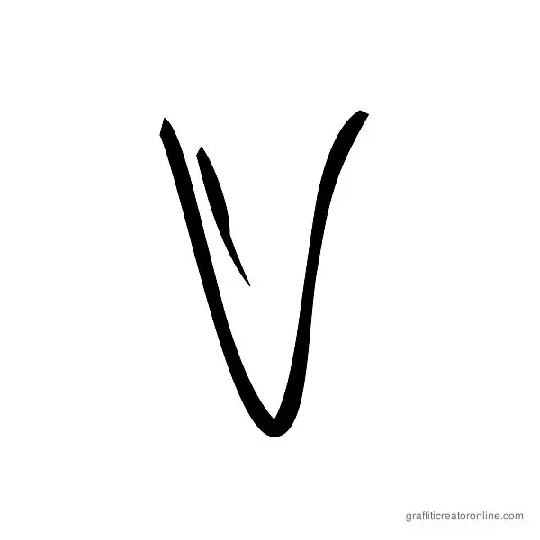 Barrakuda Font Alphabet V
