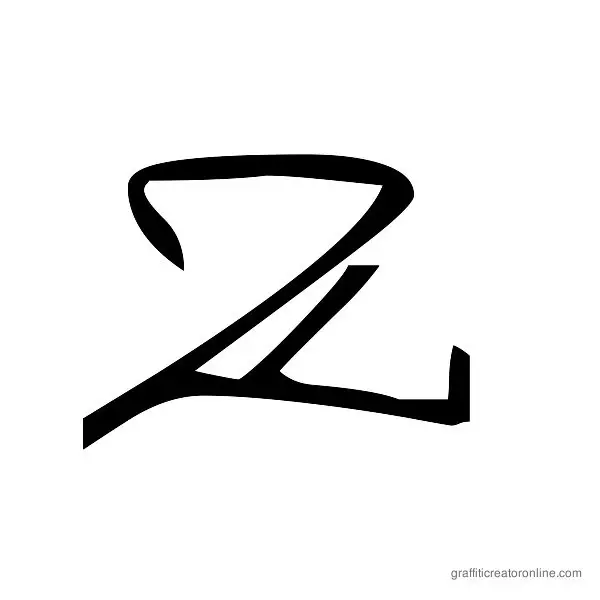 Barrakuda Font Alphabet Z