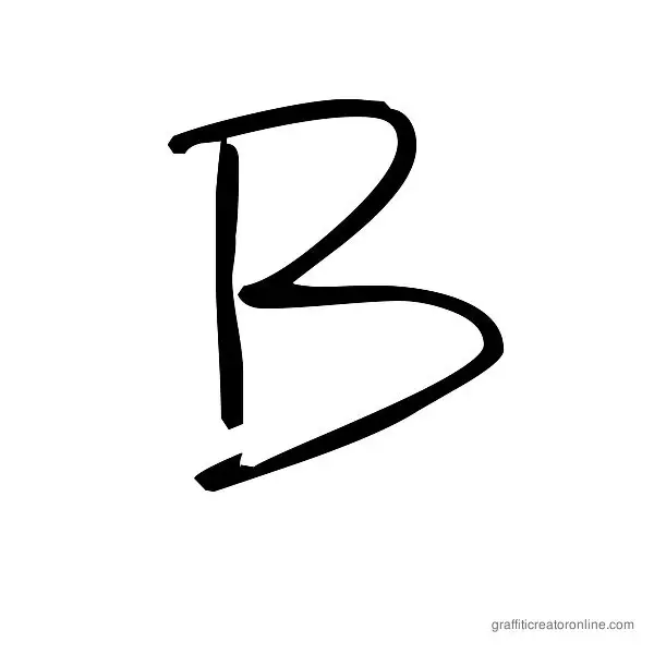 Big Mister C Font Alphabet B