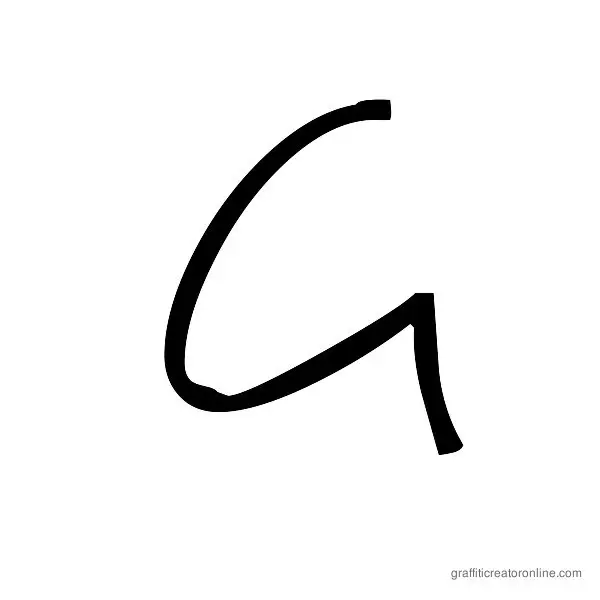 Big Mister C Font Alphabet G