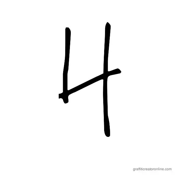 Big Mister C Font Alphabet H
