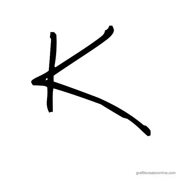 Big Mister C Font Alphabet K