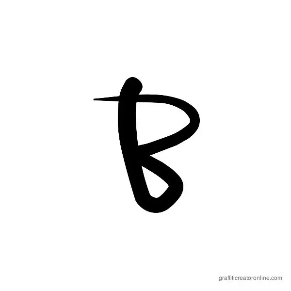 Dafxter Font Alphabet B