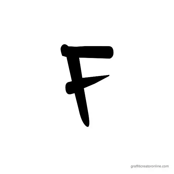Dafxter Font Alphabet F
