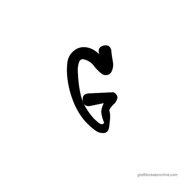 Dafxter Font Alphabet G