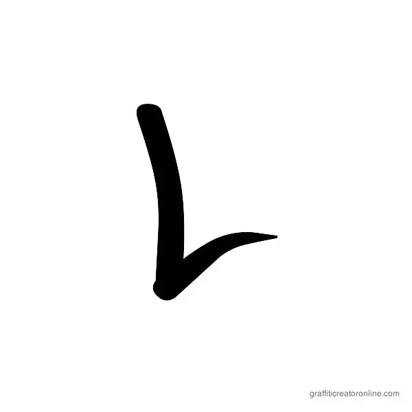 Dafxter Font Alphabet L