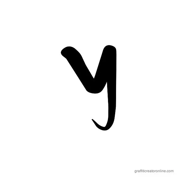 Dafxter Font Alphabet Y