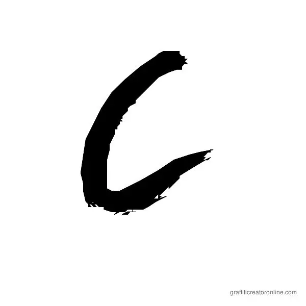 Graffito Font Alphabet C