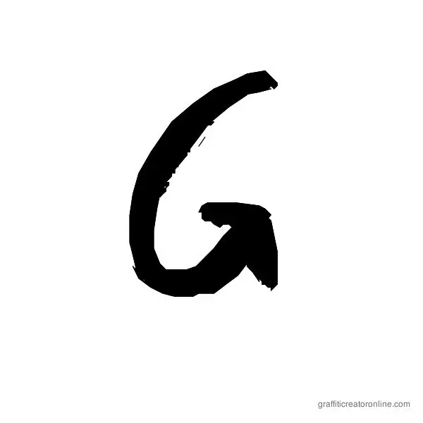 Graffito Font Alphabet G