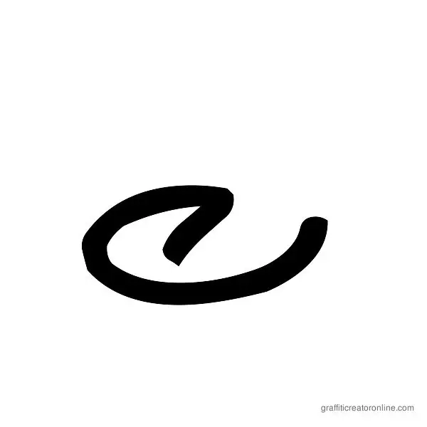 Meglaphoid Font Alphabet C