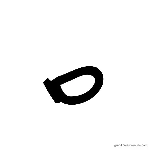 Meglaphoid Font Alphabet D