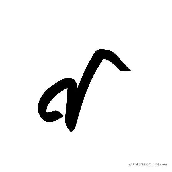 Meglaphoid Font Alphabet V