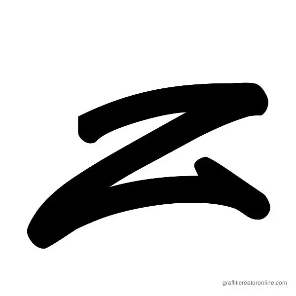 Reticulum 3 Font Alphabet Z