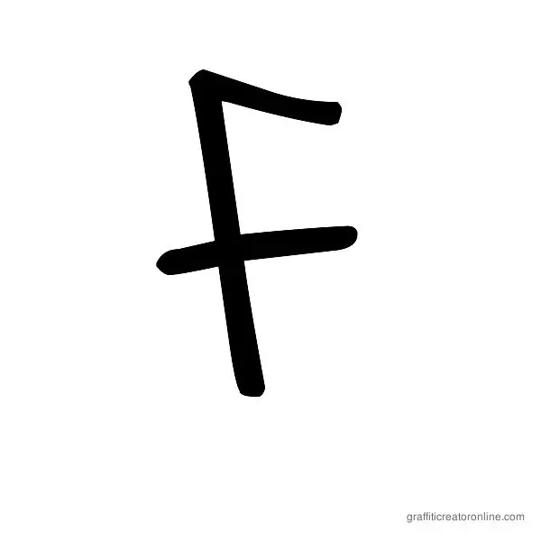 Saint Font Alphabet F