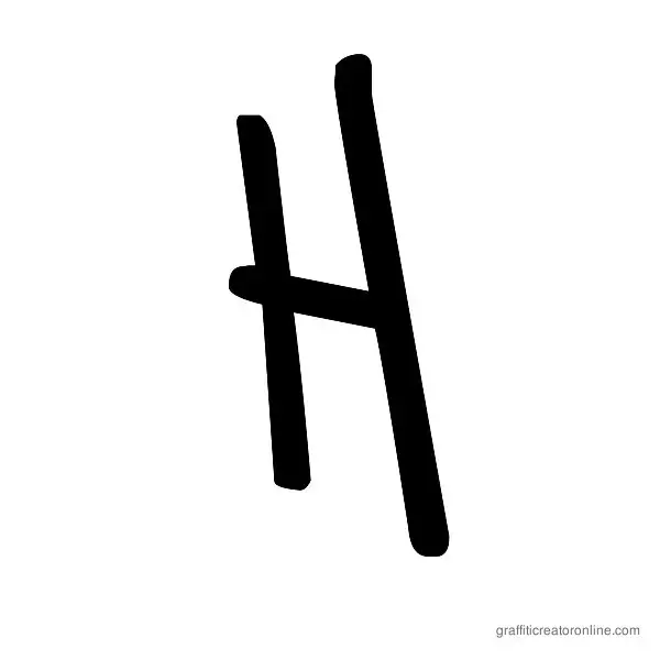 Saint Font Alphabet H