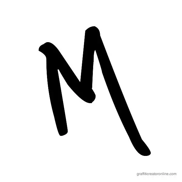 Saint Font Alphabet M