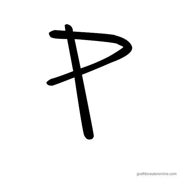 Saint Font Alphabet P