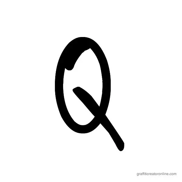 Saint Font Alphabet Q
