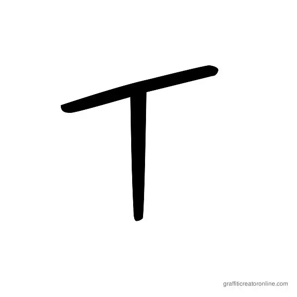 Saint Font Alphabet T