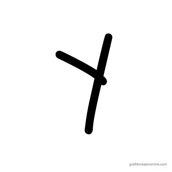 Saint Font Alphabet Y