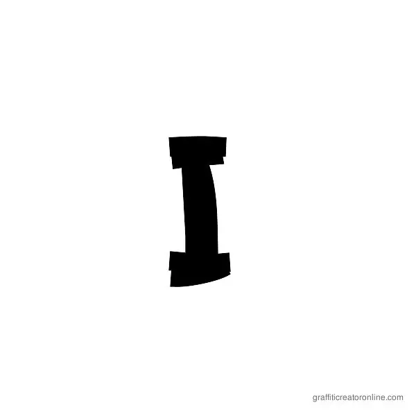 Squeeg Font Alphabet I