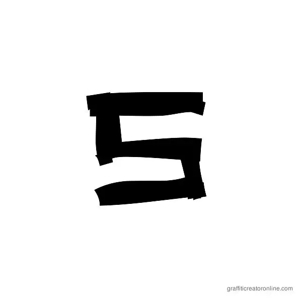 Squeeg Font Alphabet S