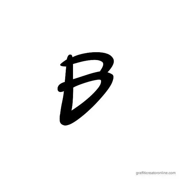 Street Soul Font Alphabet B