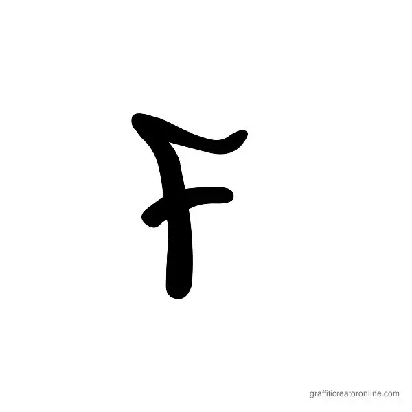 Street Soul Font Alphabet F