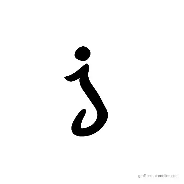 Street Soul Font Alphabet J