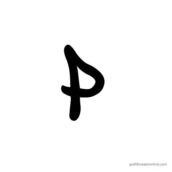 Street Soul Font Alphabet P