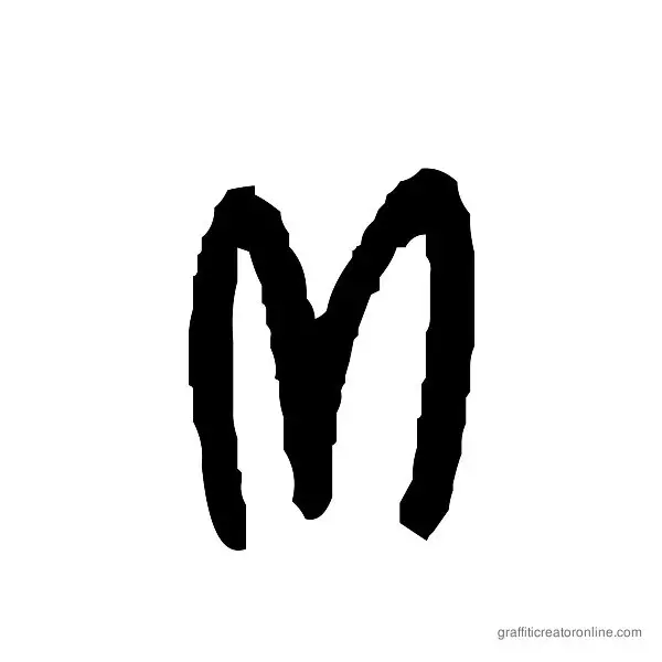 The Battle Font Alphabet M