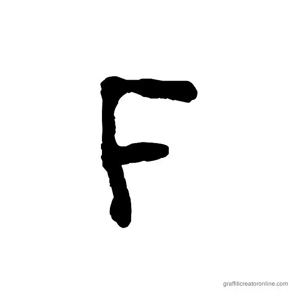 The Battle Continuez Font Alphabet F