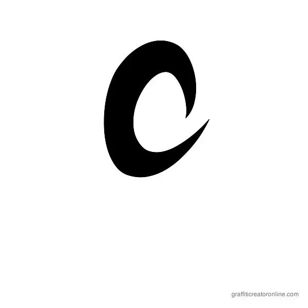 ZOE Graphic Font Alphabet C