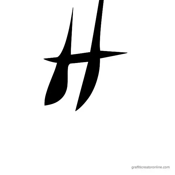 ZOE Graphic Font Alphabet H