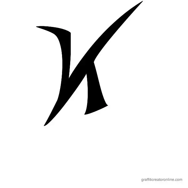 ZOE Graphic Font Alphabet K