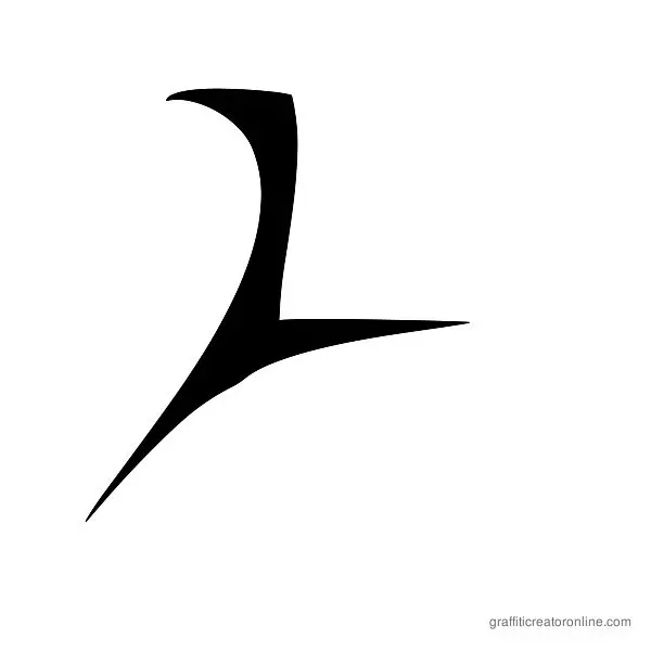 ZOE Graphic Font Alphabet L