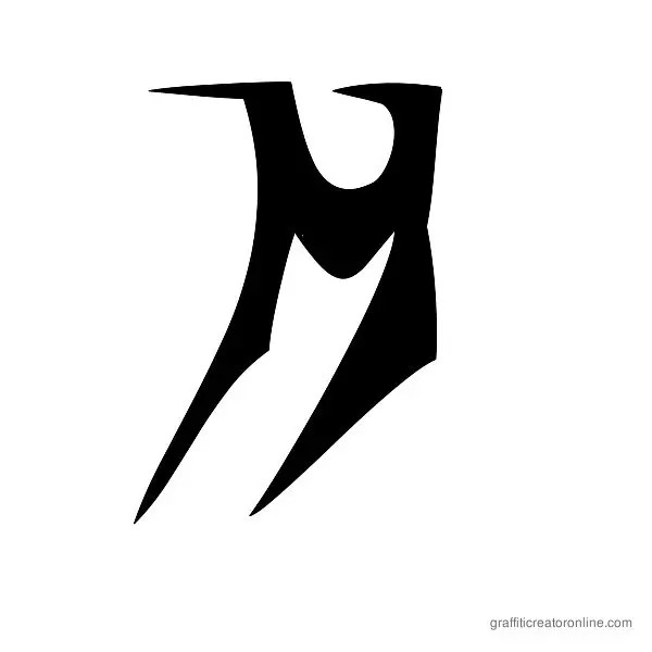 ZOE Graphic Font Alphabet M