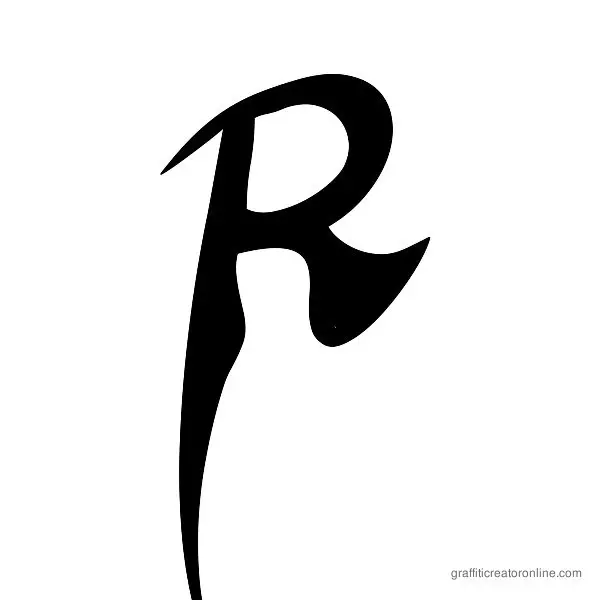 ZOE Graphic Font Alphabet R