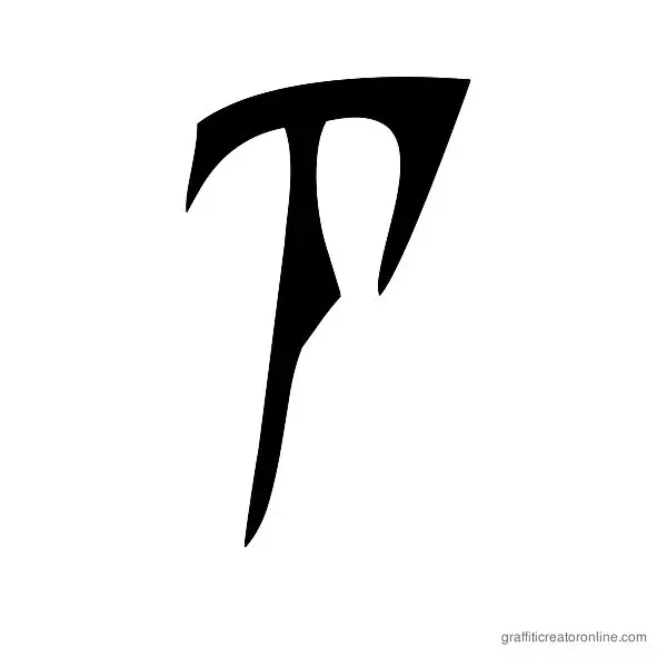 ZOE Graphic Font Alphabet T