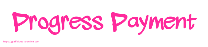 Progress Payment